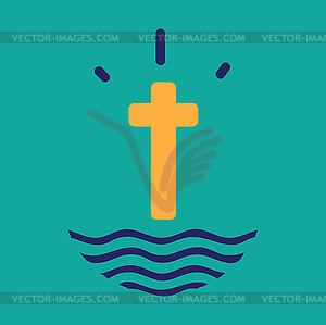 Sacred Theme Concept Design - vector clip art