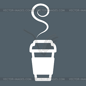 Paper Coffe Cup - vector clip art