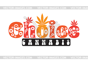 Choice Cannabis - vector image