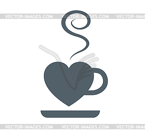 Coffee Cup with Smoke - vector clipart