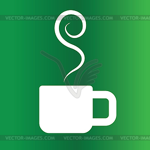 Coffee Cup with Smoke - vector clip art