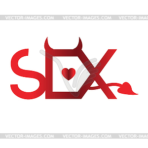 Coffee and Sex - vector clip art