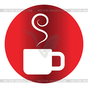 Coffee Cup with Smoke - vector clipart