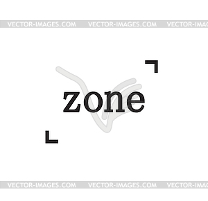 Zone Logo Concept - vector clip art