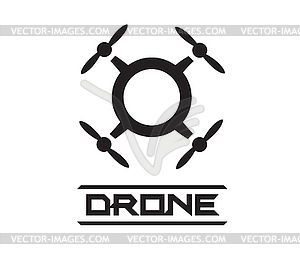 Drone Logo Concept Design - vector image