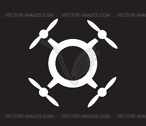 Drone Logo Concept Design - vector clip art