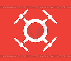 Drone Logo Concept Design - vector clipart