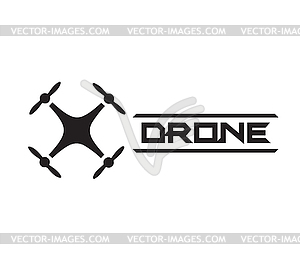 Drone Logo Concept Design - vector clipart / vector image