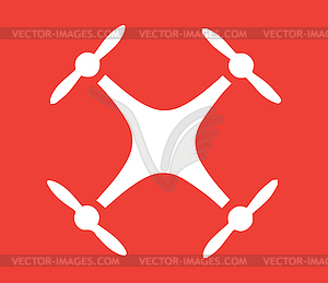 Drone Logo Concept Design - vector image