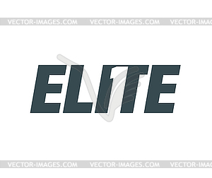 Elite Logo concept - vector clipart