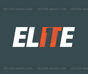 Elite Logo concept - vector clip art