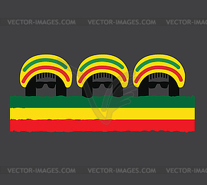 Reggae Culture Concept Design - vector image