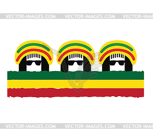 Reggae Culture Concept Design - vector clipart