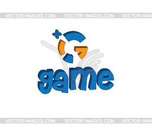 Game Logo Design Concept - vector image