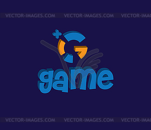 Game Logo Design Concept - vector image