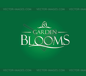 Garden Blooms Logo Concept - vector clipart