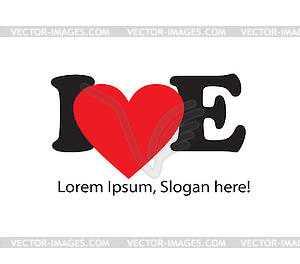 I Love Concepts Design - vector clipart