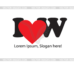 I Love Concepts Design - vector clipart