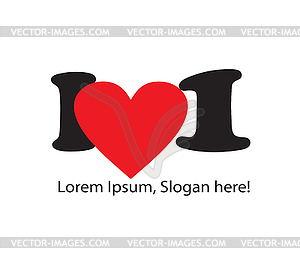 I Love Concepts Design - vector image