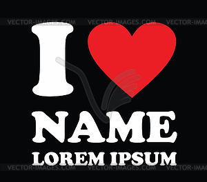 I Love Concepts Design - vector image