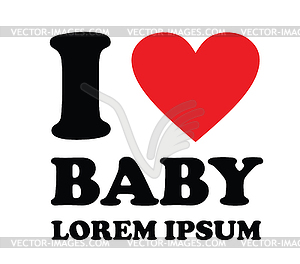 I Love Concepts Design - royalty-free vector clipart