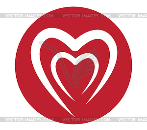 Heart Shape Concept Design - vector clipart