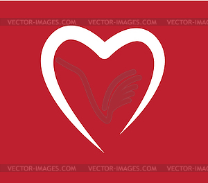 Heart Shape Concept Design - vector image