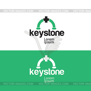 Keystone Concept Design - vector image