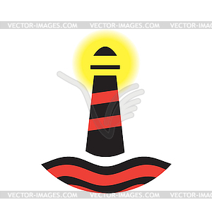 Lighthouse design - vector clipart