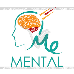 Mental Concept Design - vector clip art