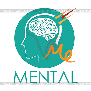 Mental Concept Design - vector clip art