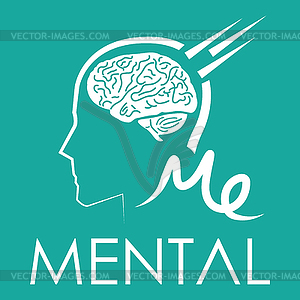 Mental Concept Design - vector clipart