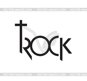 Solid Rock Concept Design - vector clip art