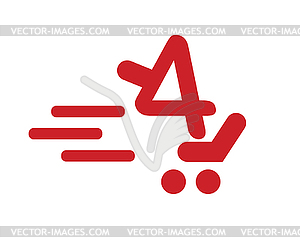 Shopping Cart Icon For  - vector clipart