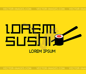 Sushi Logo Concept - vector image