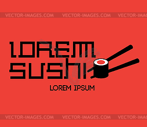 Sushi Logo Concept - vector image