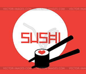 Sushi Logo Concept - vector EPS clipart