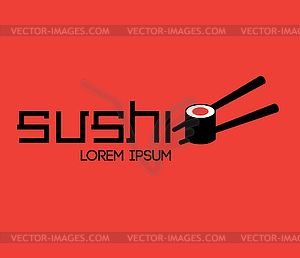 Суши Логотип Концепция - графика в векторе