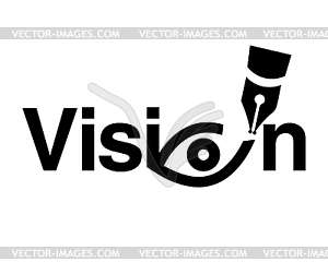 Vision Theme Logo Concept - vector clip art