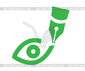 Видение Theme Логотип Концепция - изображение в векторном виде