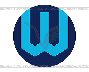 Logo for W Letter - stock vector clipart