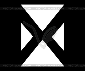 Crossed Icon Design - vector image
