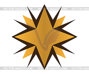 Golden Star Logo - vector clipart