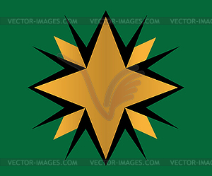 Golden Star Logo - vector EPS clipart