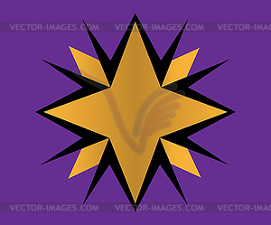 Golden Star Logo - vector clipart