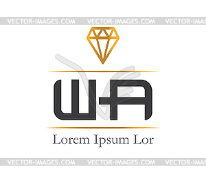 Diamond Logo Design - vector clip art