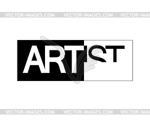 Artist Logo Design - vector image