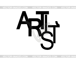 Artist Logo Design - vector image