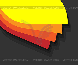 Layered Color Background - stock vector clipart