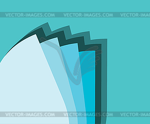 Turquoise Background with Color Scale - vector image